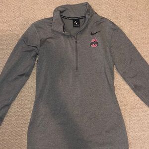 THE Ohio State University Nike zip dri-fit pullover